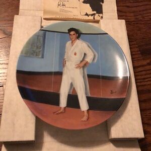 Elvis Presley Karate plate